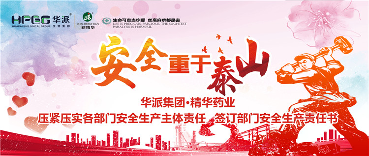 清静重于泰山 |华派集团•NG娱乐药业压紧压实各部分清静生产主体责任 签署部分清静生产责任书